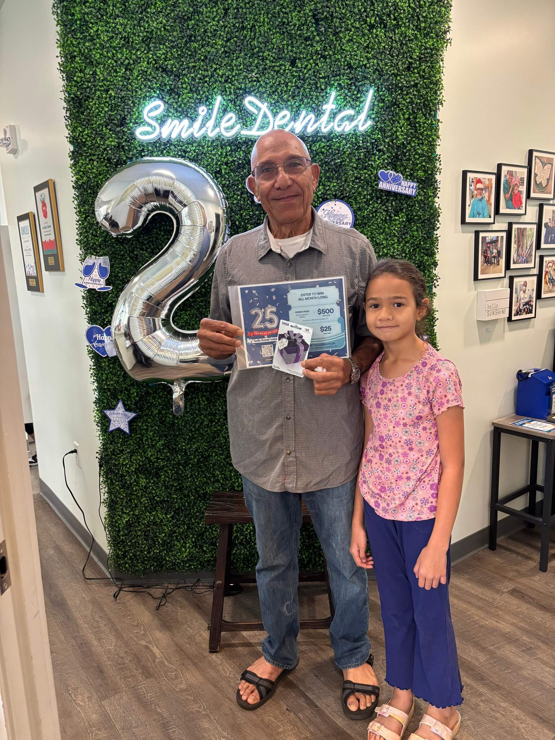 The Smile Dental Center team celebrating the holidays in the office