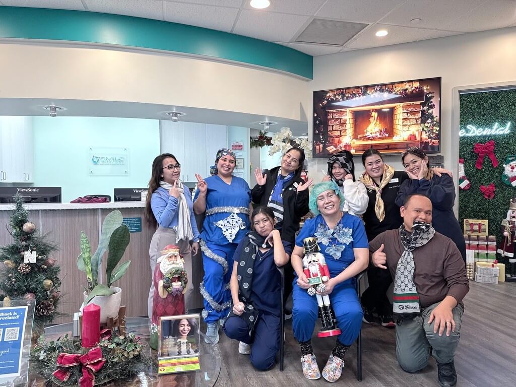 The Smile Dental Center team at the holiday reception