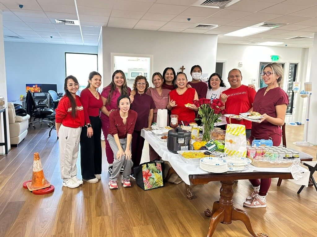 The Smile Dental Center team celebrating together