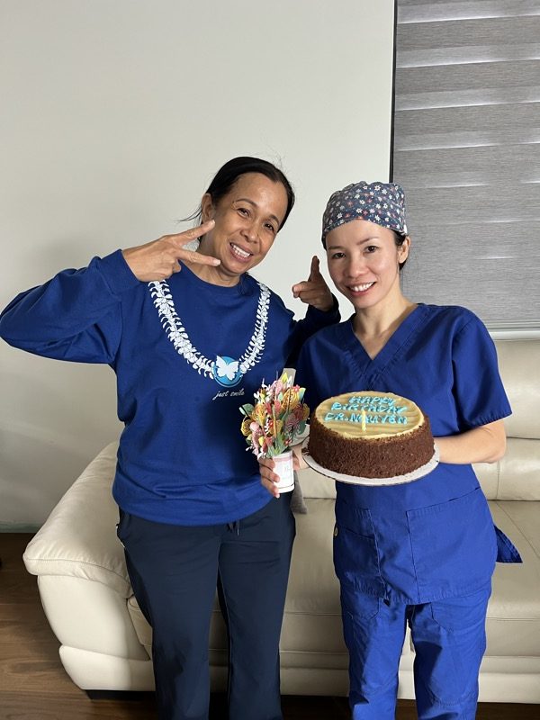 Our team sharing a treat together